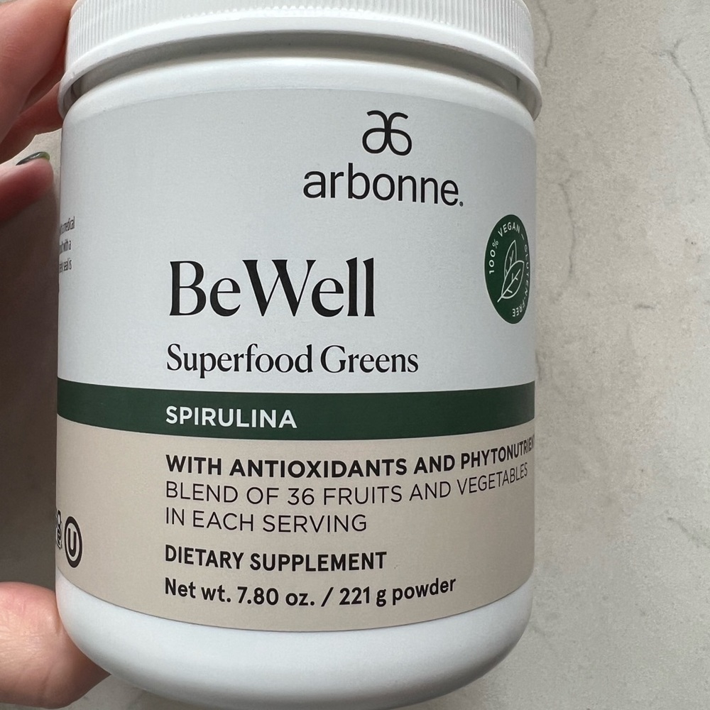 Arbonne be well superfood greens with spirulina